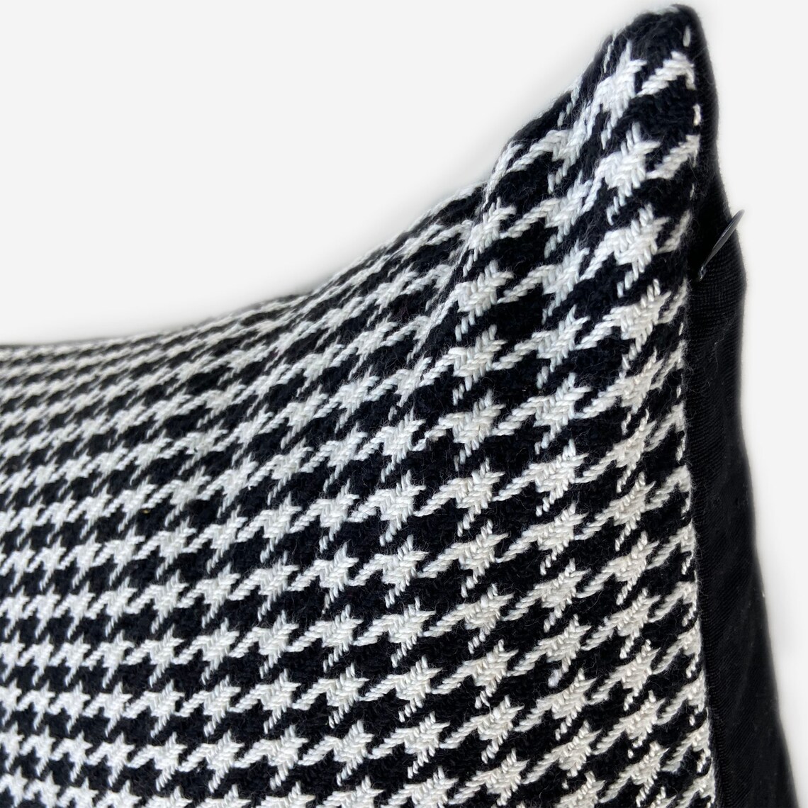 Houndstooth Pillow Throw Pillow Pillow Covers 20x20 Black Etsy India