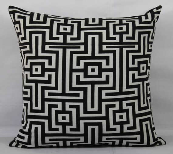 Black throw pillows outdoor pillows throw pillow covers 20x20 Etsy