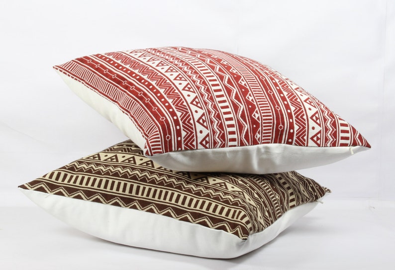 Brown Pillow Covers 20x20 Boho Pillow Cover 24x24 Sofa Etsy