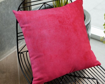 Travesseiro de veludo rosa, capa de almofada sólida, capa de almofada macia, capa de veludo de algodão Euro Shams, capa de almofada de decoração de casa, presentes para todos