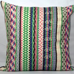 Striped pillow, multi color cushion cover 20x20, luxurious pillowcases, throw pillow covers 18x18