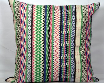 Striped pillow, multi color cushion cover 20x20, luxurious pillowcases, throw pillow covers 18x18