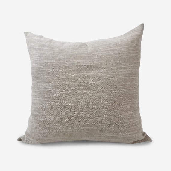 Cotton Linen Pillow Cover 16x16 Throw Pillows Covers 20x20 Natural Linen Cushion Cover Linen Euro Sham 18x18 Linen Pillow Cover Etsy