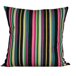 Cuscino a righe, fodera per cuscino multicolor, 26x26 euro sham, fodera per cuscino di lusso