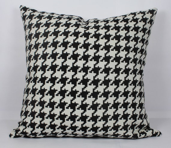 Houndstooth Pillow Cover 26x26 Euro Pillow Cover 28x28 Etsy