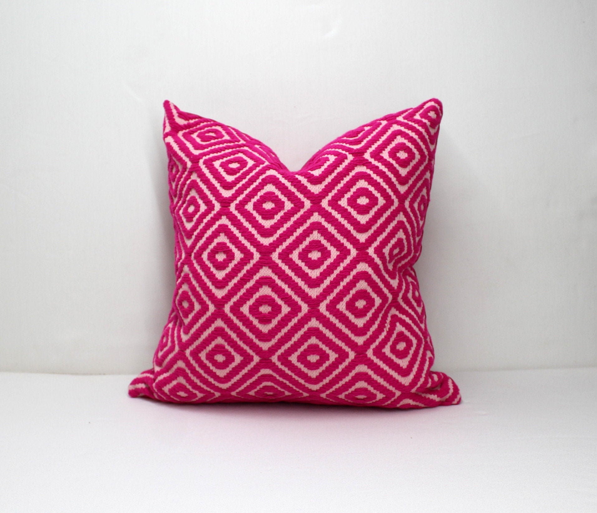 Preppy Pillows Magenta Pillow Cover Cushion Cover 20x20 Etsy