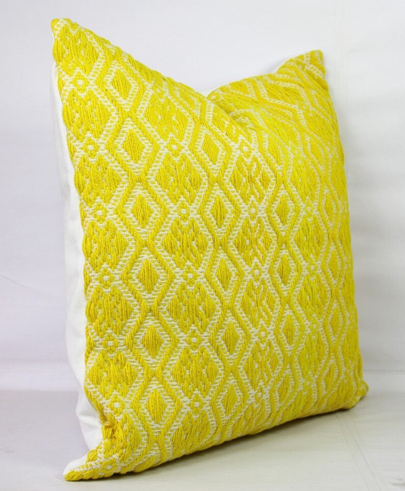 Mustard Yellow Pillow Cover Throw Pillow 26x26 Pillow Cover Etsy