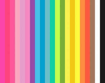 8" x 8" SQUARE 65 libras Cardstock 100+ hojas Mezcla brillante de colores - hojas cuadradas de 8x8 pulgadas de cardstock de fabricación premium - Megapack de 21 colores