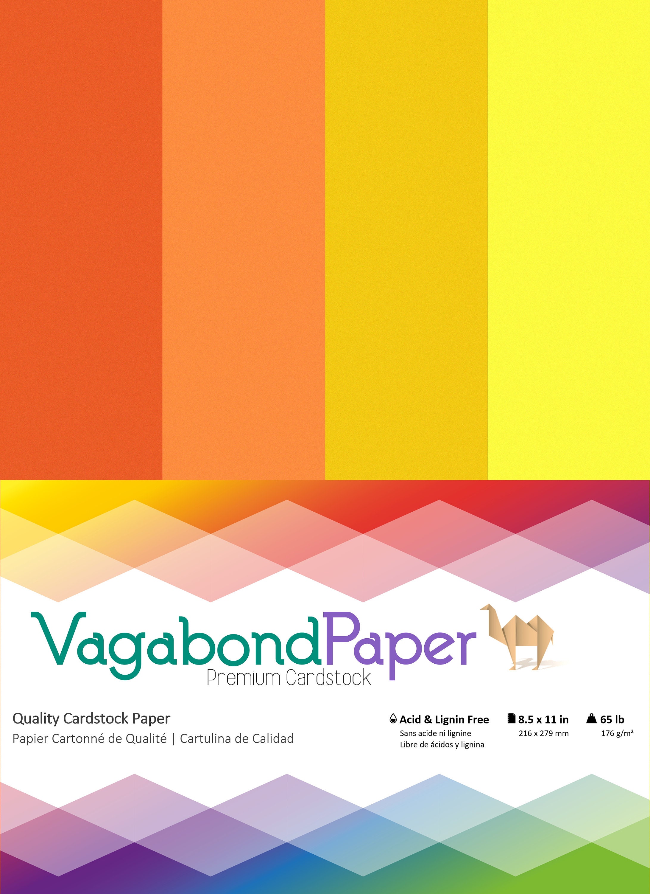 12 x 12 inch - 25 Sheets 100% Recycled Cover from Cardstock Warehouse Orange Cardstock Paper 65 lb 