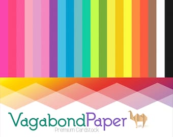 Cartulina Más de 100 hojas 21 colores Bright Rainbow - Hojas de 8,5 x 11 pulgadas - Peso de la cubierta de 65 libras - Paquete de papel de cartulina premium surtido para manualidades