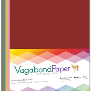 Cardstock 100+ sheets 21 Colors Rainbow - 8.5 x 11 inch sheets - 65 lb cover weight - Assorted Premium Crafting Cardstock Paper Megapack image 3