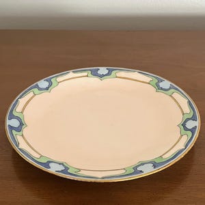 Antique Deco Limoges Shell Pink Plate