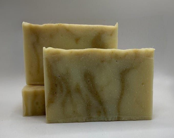 Earthy Calm Soap Bar Soothing Cocoa Butter Cold Process Natural Vegan Handmade
