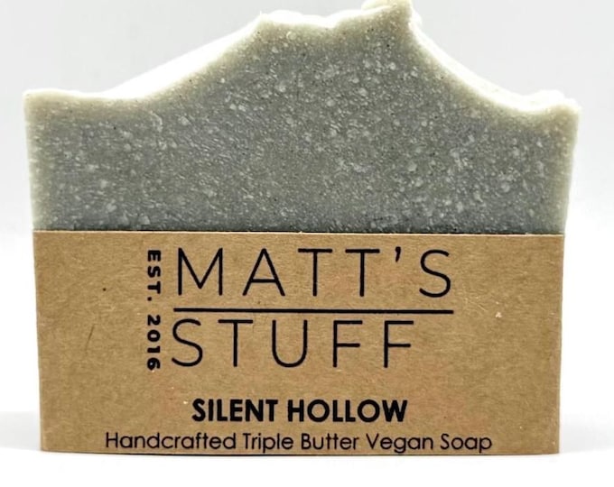 Handmade Lavender Cedarwood Soap, Vegan Triple Butter Cold Process Bar