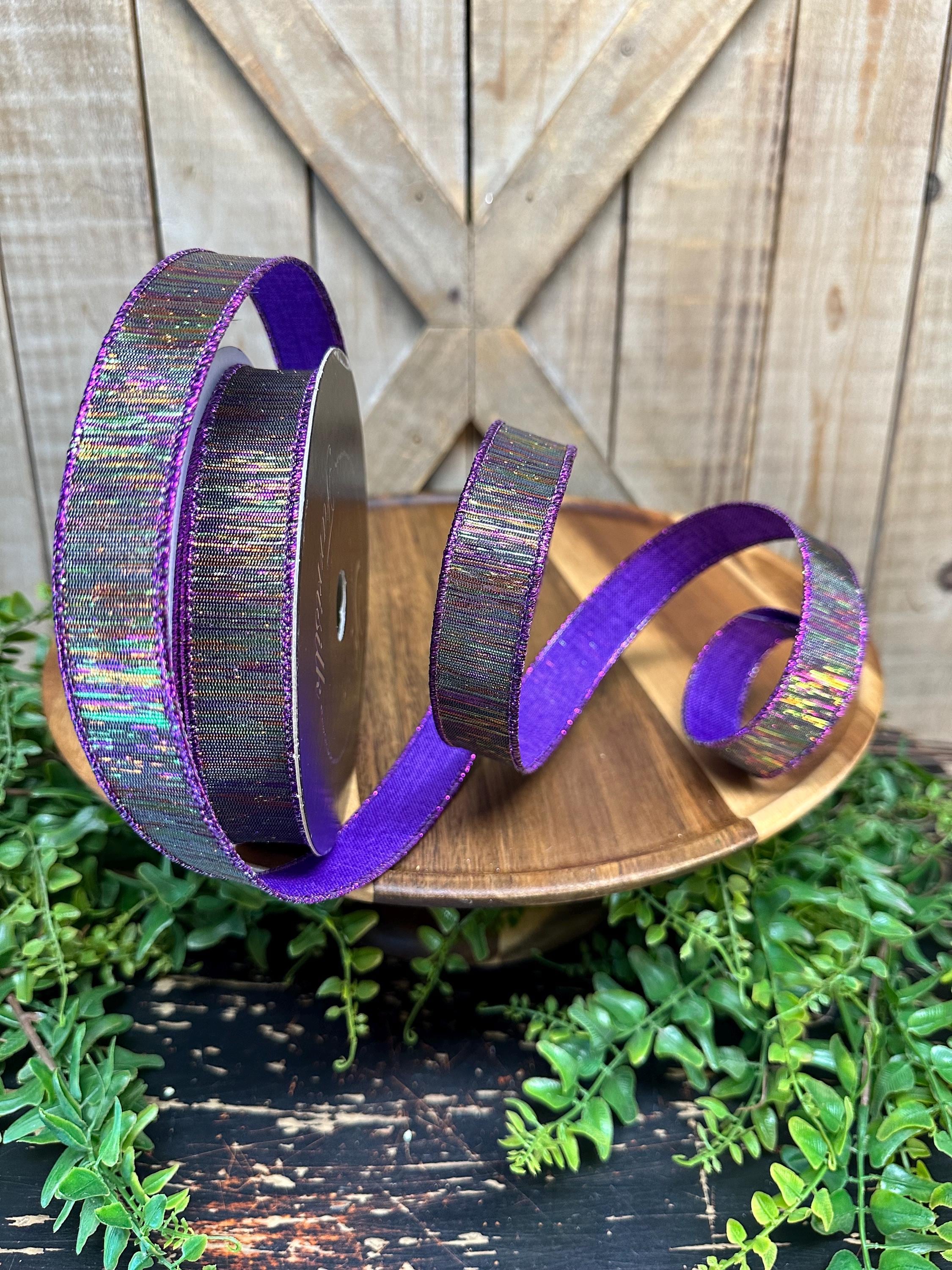 Color Matrix Wired Ribbon, 10 Yards, 1 Inch Designer Ribbon, Multi ...