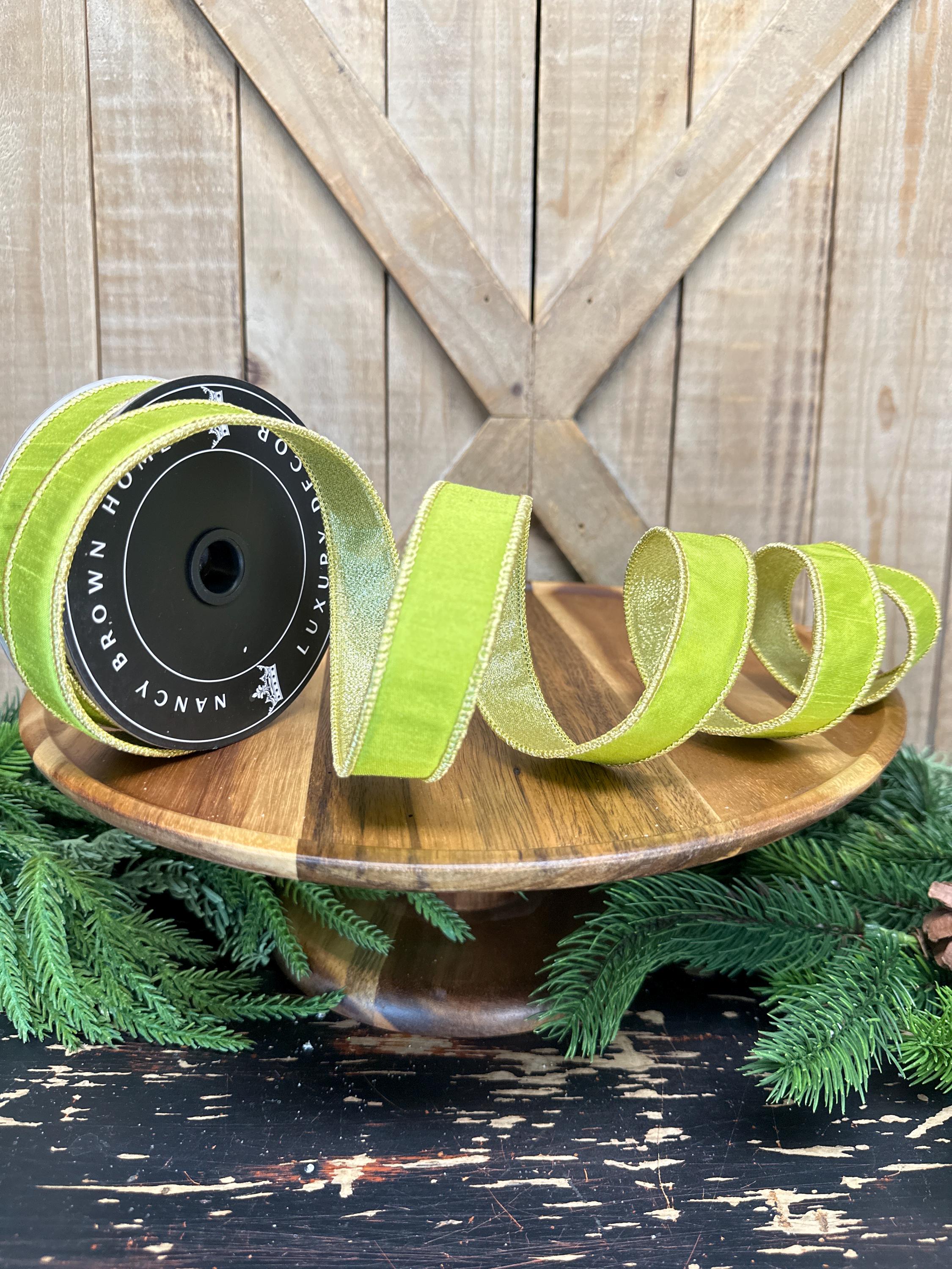 Farrisilk Ribbon Green and Gold - Etsy