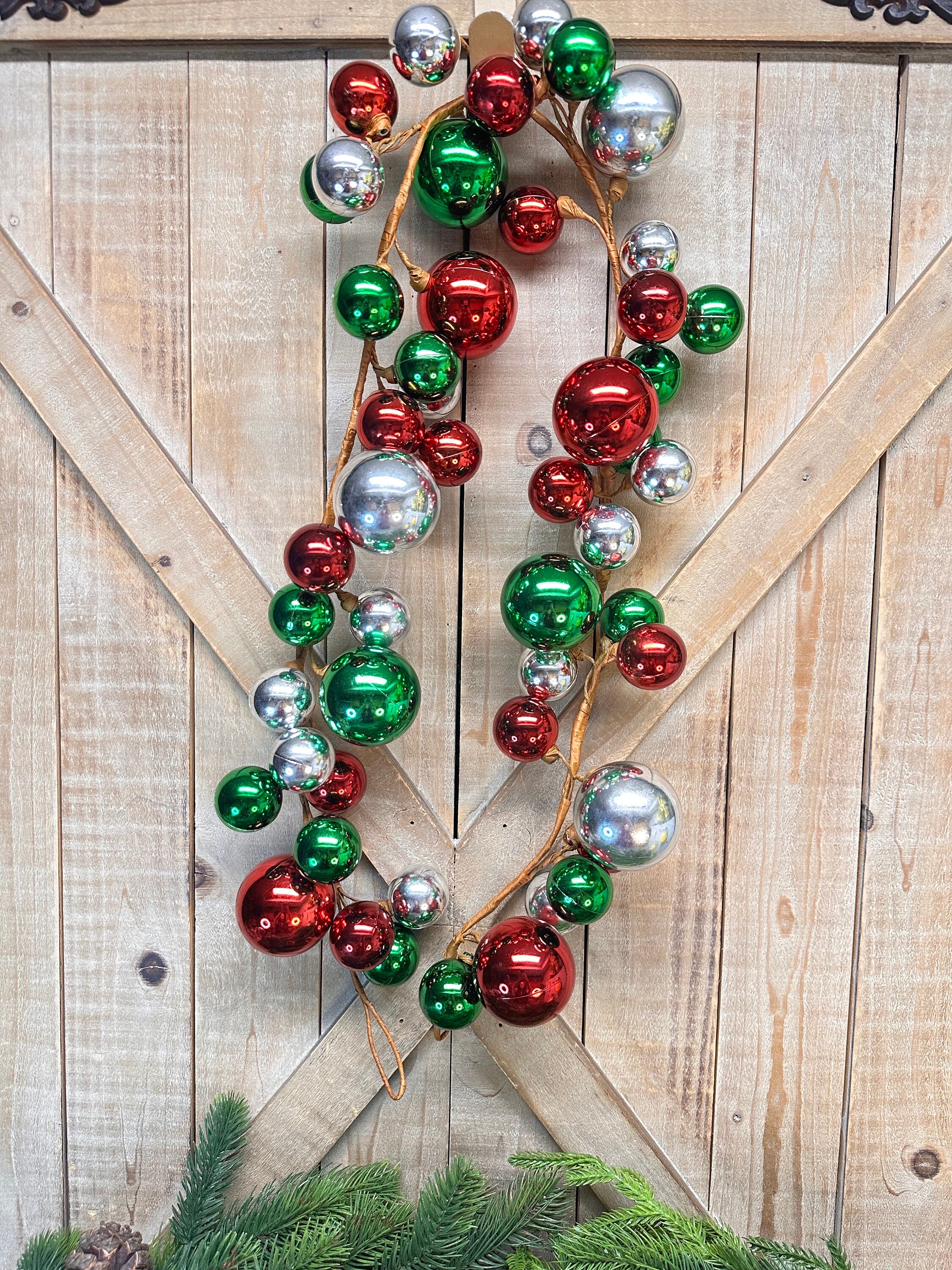 2.7m (9ft) Christmas Bead Chain Garland - Royal Blue, All-Year Decor - View #6