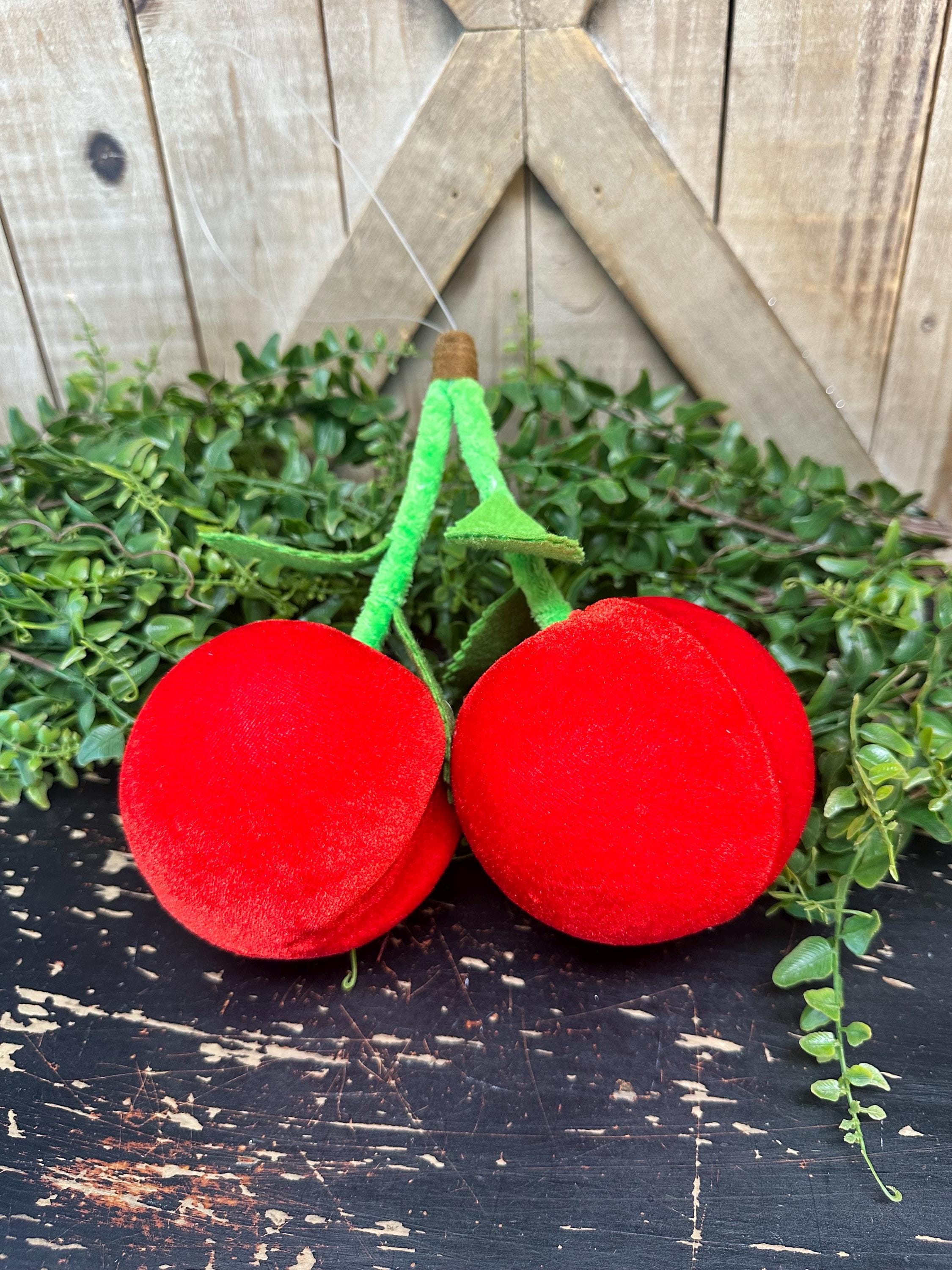 Velvet Attachment Rey Velvet Cherry Attachment, Two Cherries, 8 Inches Tall, Smaller Size ...