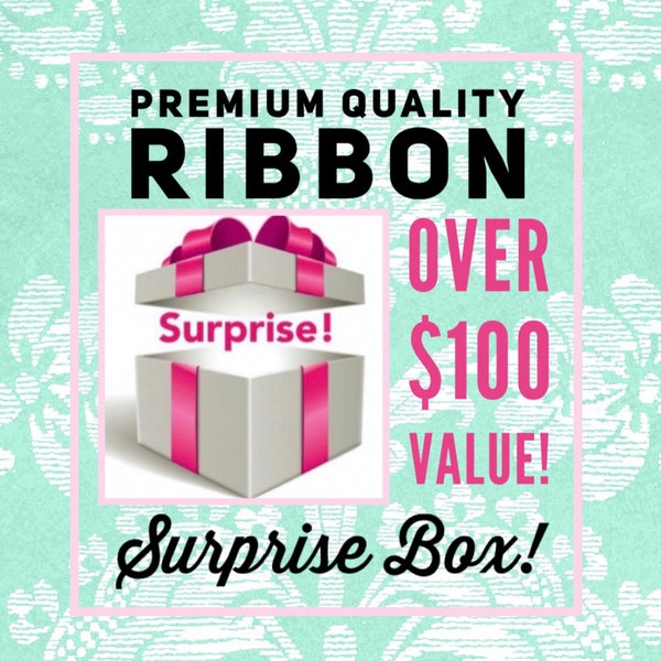 Ribbon Surprise Box, Premium Quality Ribbon, Set of Ribbon, Plus BONUS GIFT!