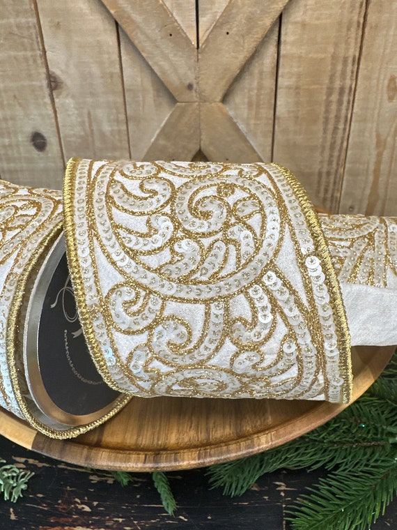 Farrisilk Ribbon, Pearl Ivory Ribbon | Handmade Decor