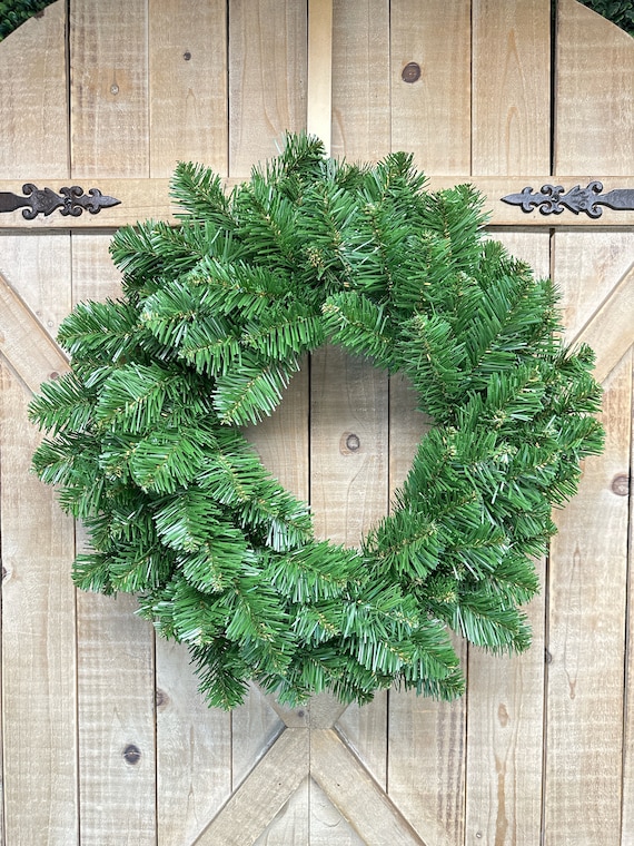 Deluxe Oregon Fir Pine Wreath Base, 24 Inch Wreath, Christmas Wreath Base, Wreath for Door, Pine Base for Wreath Making