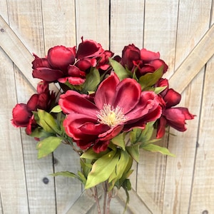 Large Magnolia Bush, Brick or Burgundy ColorMagnolia, Summer Floral, Fall Floral, Centerpieces, Wreaths, 52371