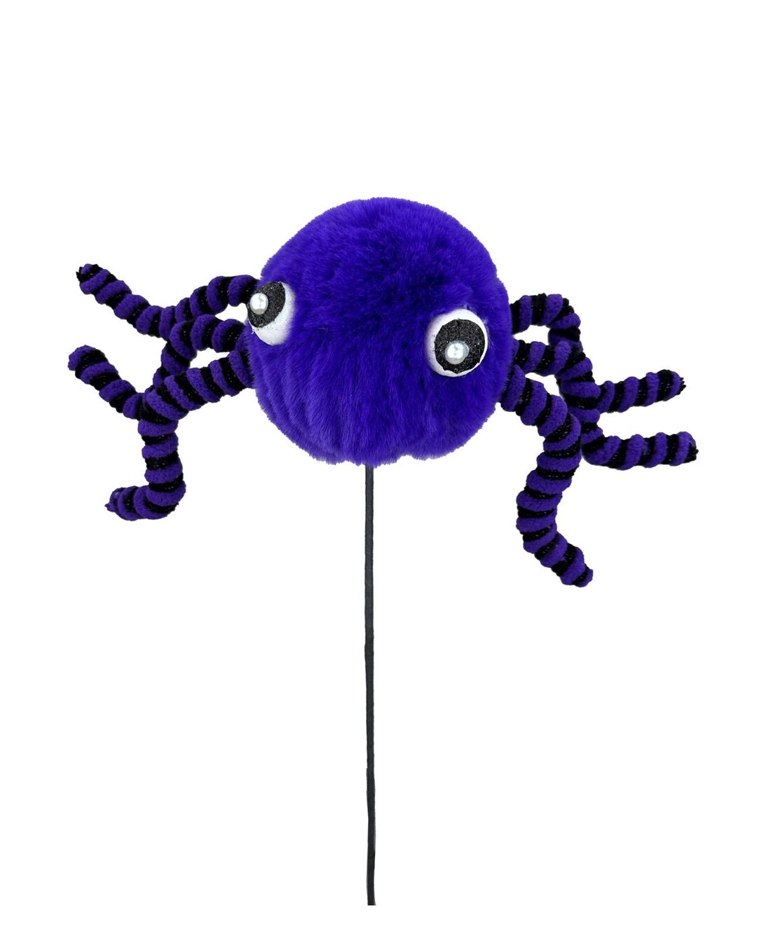 Spider Pick Purple Fur Spider Pick, Halloween Decor, Tree Ornament, Wreath ...