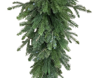 Belgium Pine Teardrop , 32 inch, Christmas decor, Christmas swag base,