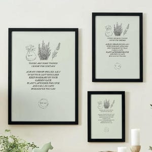 Practical Magic Inspired Witchy Ingredients Poster