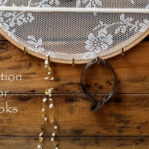 Earring Rack ,earring Holder ,earring Stand ,embroidery Hoop With Lace ...