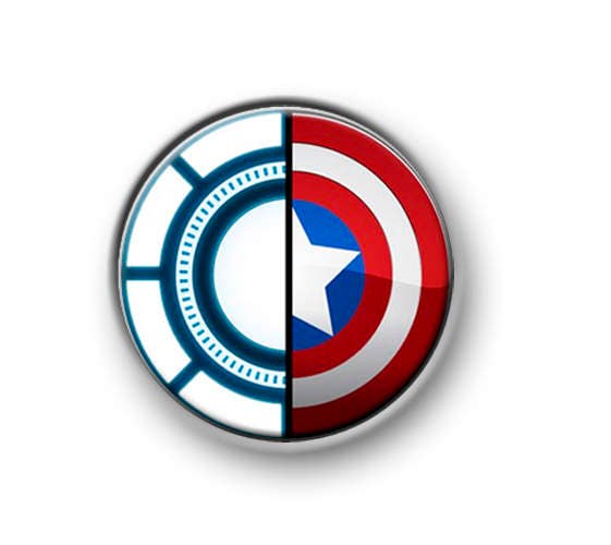 BUY 2 & GET 1 FREE Marvel 1'' Captain America Shield 25mm Pin Button Badge BUY 2 & GET 1 FREE Marvel 1'' Captain America Shield 25mm Pin Button Badge