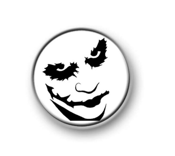 THE JOKER 25mm 1/" Pin Badge BATMAN JOAQUIN PHOENIX ICONIC MOVIE