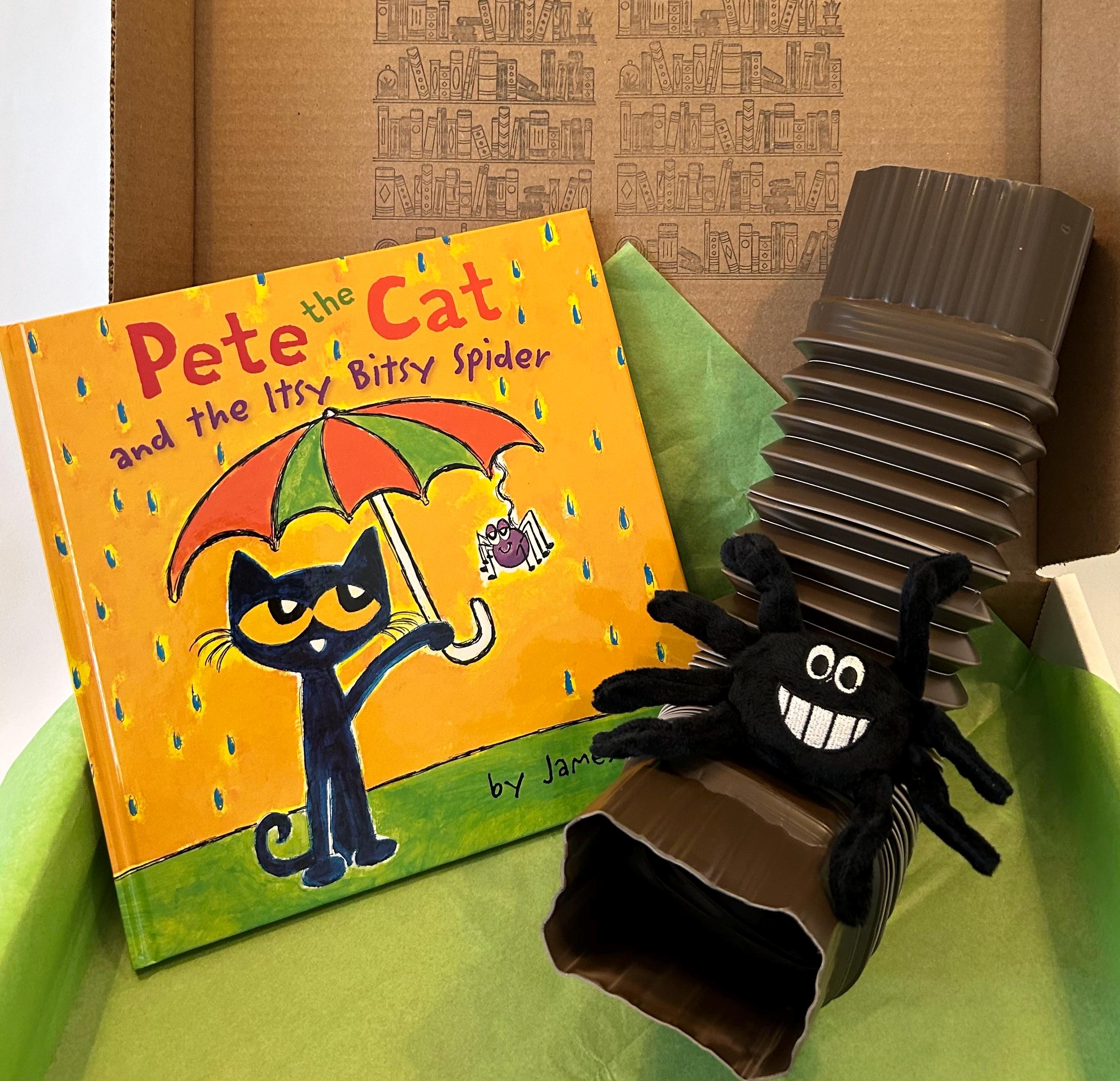 Pete the cat and the itsy bitsy spider book box with plush and