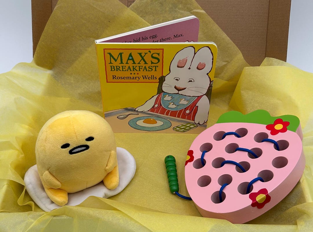 Max's Breakfast (max and Ruby) Board Book Box With Plush Egg and Lacing ...