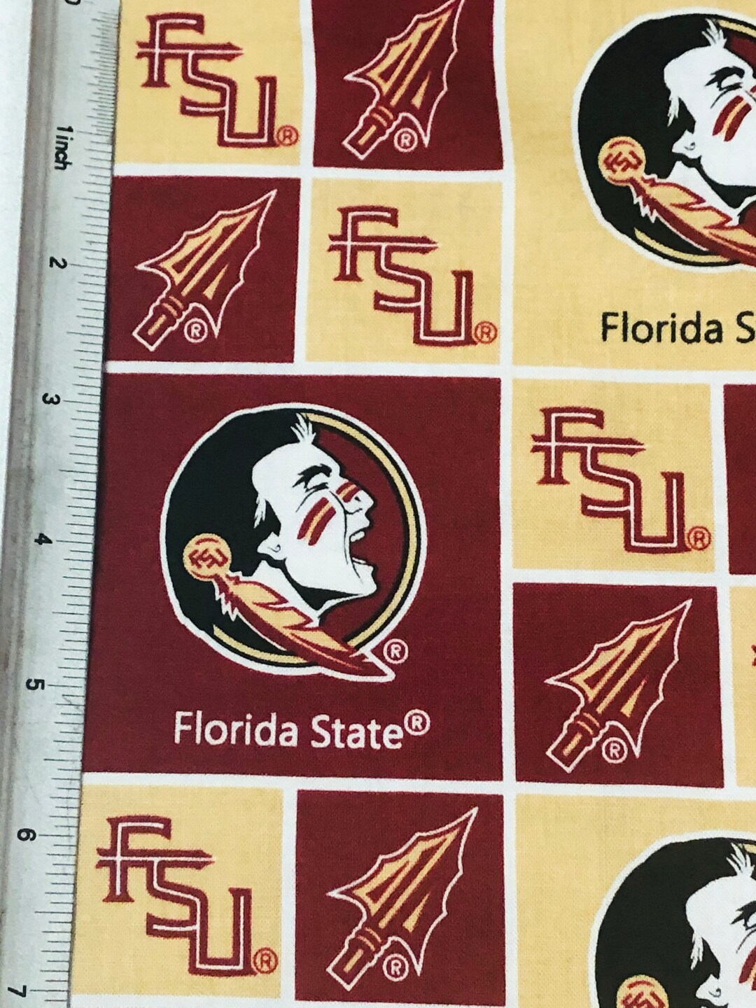 Capri Design Fsu Florida State University FSU Cotton Fabric for Masks and Quilting - Etsy
