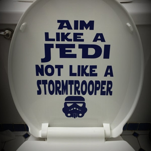 Star Wars Bathroom Toilet Decal: Aim Like a Jedi