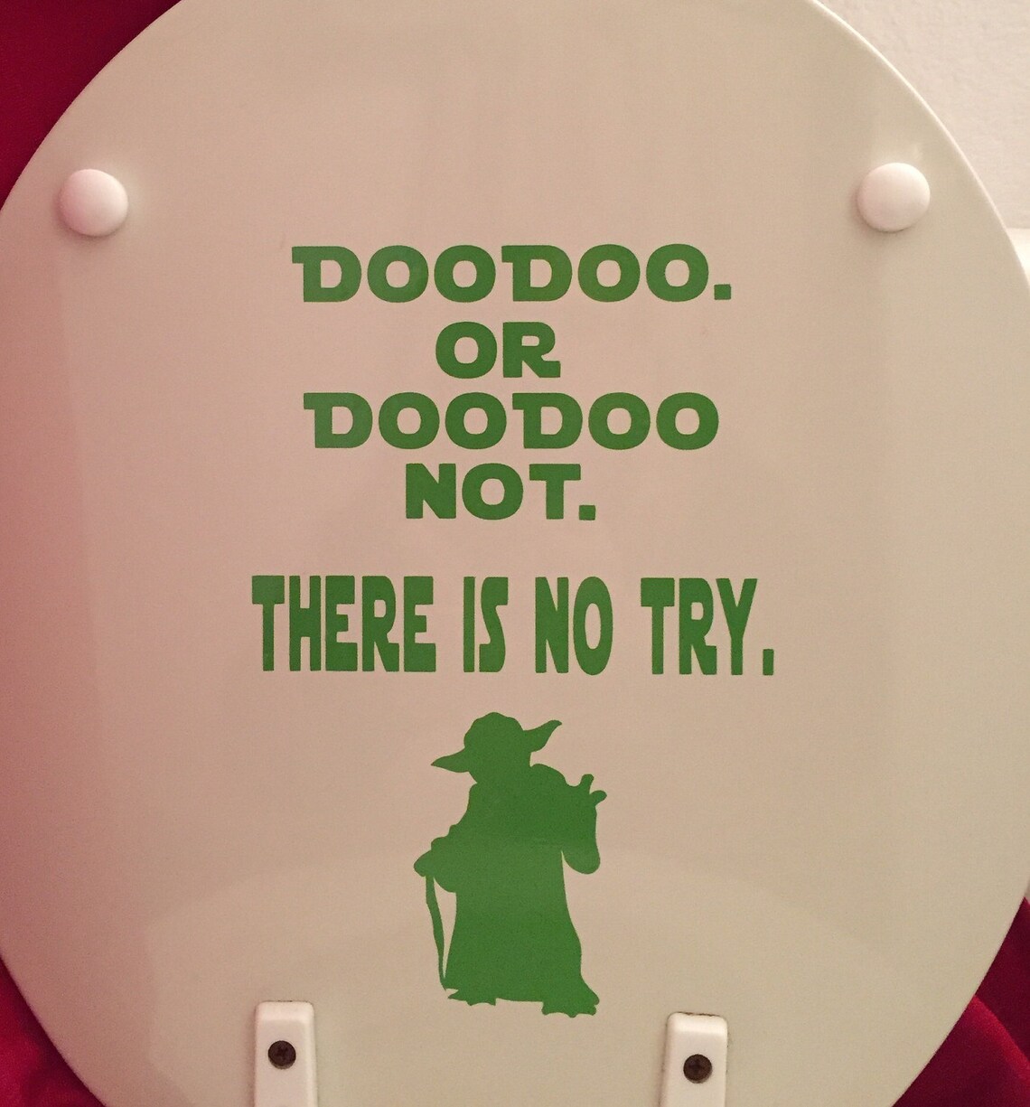 Star Wars Bathroom Yoda Toilet Decal Doodoo. or Doodoo Not. Etsy
