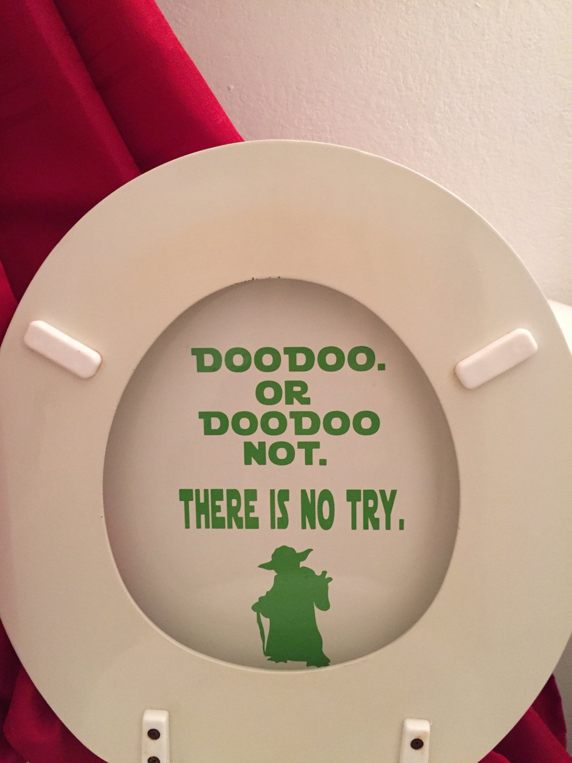 Star Wars Bathroom Yoda Toilet Decal Doodoo. or Doodoo Not. Etsy