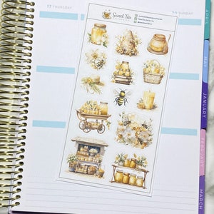 Planificateur autocollant déco Bee Kind (DS009)