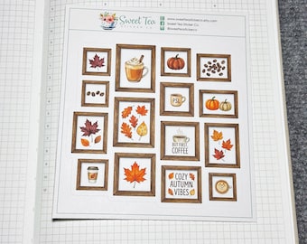 Autumn Brew Deco 5 Planner Sticker (DS147)