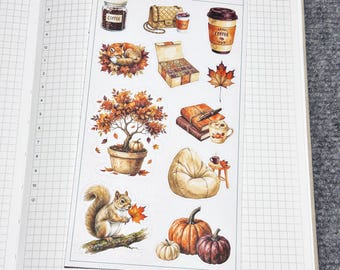 Autumn Brew Deco 2 Planner Sticker (DS144)