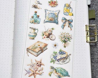 Coastal Adventure Deco 1 Planner Sticker (DS133)