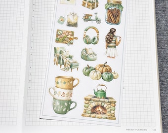 A Litte Fall Deco 2 Planner Sticker (DS139)