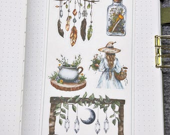 A Little Witchy Deco 4 Planner Sticker (DS117)