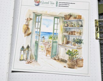 Coastal Adventure Deco 5 Planner Sticker (DS137)