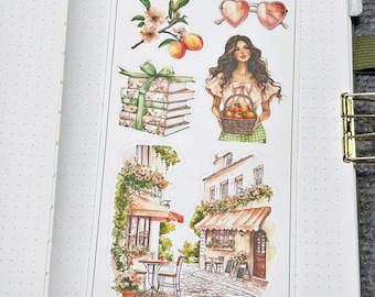 Peachy Keen Deco 3 Planner Sticker (DS124)