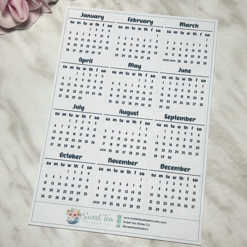 Waterproof Printable Calendar - Il 800x800.6311938993 7odk 