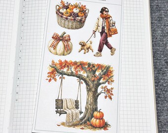 Autumn Brew Deco 3 Planner Sticker (DS145)