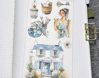 Coastal Adventure Deco 3 Planner Sticker (DS135)