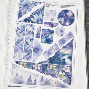 La magie de l'hiver est dans l'air : Bullet Journal Kit - Ensemble d'autocollants pour agenda